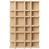 Ferm Living Tilem Regal, Eichenholz natur, Höhe 59 cm - , Holz, Holz