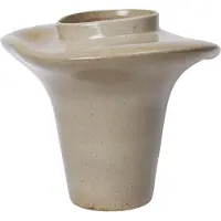 Ferm Living Evio Vase, ulmengrün, Höhe 35 cm, Steingut - , Grün, Keramik