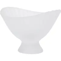 Ferm Living FOUNTAIN Schale, Höhe 13 cm, Glas gefrostet - LIVING , Transparent, Glas