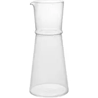 Ferm Living Boya Karaffe, klar, 1,35 Liter Höhe 25 cm Glas - , Transparent, Glas