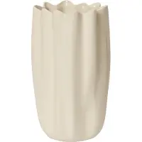 Ferm Living Nium Vase, weiß, Höhe 23 cm, Steingut , Weiß, Keramik