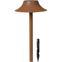 Ferm Living Cortivo Solar-Erdspießlampe, rostfarben, 46 cm - , Cortivo, Braun / Rost, Metall