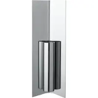 Ferm Living Eddy Wandvase, Edelstahl spiegelnd poliert - , Metallisch, Edelstahl