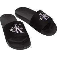 Calvin Klein Pantoletten Ess Slide Cv HW0HW02958 Schwarz