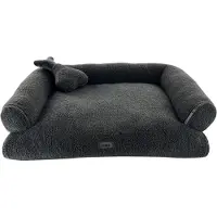 Nobby Hunde Komfortsofa Jella dunkelgrau, Maße: 70 x 57 x 16 cm