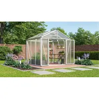 Vitavia Gewächshaus "Zeus Comfort 6200" aluminium eloxiert 6,2 m² 16 mm HKP