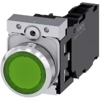 Siemens Drucktaster 1f gn rnd Ř22mm 1S 1Ö 1W 3SU1156-0AB40-1FA0