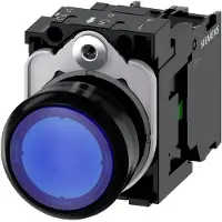 Siemens Drucktaster 1f bl rnd Ř22mm 1S 3SU1103-0AB50-1BA0