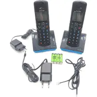 Alcatel S280 duo blau Telefon Schnurlos Freisprech Telefonbuch 50 Namen und
