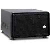 Inter-Tech SC-2100, Small Form Factor (SFF), PC, Schwarz, Mini-ITX, Stahl, Aktivität, Alarm, HDD, Netzwerk, Leistung