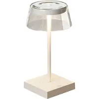Gnosjö Konstsmide Designer-Tischleuchte Scilla | weiß | Indoor/Outdoor | USB/Akku | 7816-250