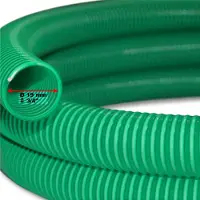 Wiltec Teichschlauch 10m, flexibel, 20mm (3/4") grün - Europe, Saugschlauch Druckschlauch