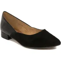 MACIEJKA Damen Pumps Schwarz aus Leder und Velours mit flachem Absatz Modell 4477A01005