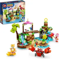 LEGO 76992 Sonic the Hedgehog Amys Tierrettungsinsel Spielzeug-Set, Baubares Spiel mit 6 Charakteren, darunter Amy & Tails-Figuren, Geschenke für Kinder, Jungen und Mädchen ab 7 Jahren