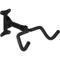 Relaxdays Fahrrad Wandhalterung, klappbar, Garage & Keller, Tragkraft 30 kg, HxBxT: 18x27x36 cm, Fahrradhalter, schwarz