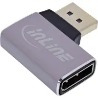 InLine 17291D, DisplayPort, DisplayPort, Grau, Schwarz