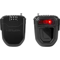 Hiplok FLX, Kabelschloss, Schwarz, Stahl, 3-stellige Kombination, 85 g