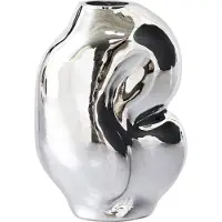 HK Living - Gleam Glasvase small, Chrom