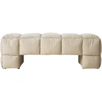 HK Living - Puffy Lobby Bank, 140 cm, pebble