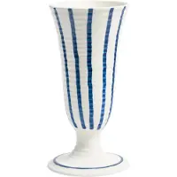 &k amsterdam &klevering - Anouk Vase, Ø 13 x 25,5 cm, blau