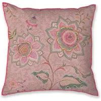 Pip studio Zierkissen Mumbai Morning Square Cushion Rosa (53 x 53 cm)