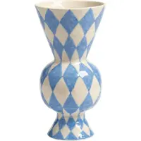 &k amsterdam &klevering - Rhombic Vase, blau