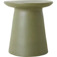 HK Living - Beistelltisch aus Steingut, Ø 40 x H 43 cm, army
