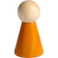 &k amsterdam &klevering - Halma Salz- und Pfeffermühle, H 15 cm, orange / natur