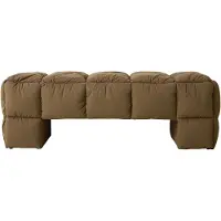HK Living - Puffy Lobby Bank, 140 cm, olive