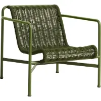 HAY Gartenstuhl HAY Palissade Cord Lounge Chair Low Olive