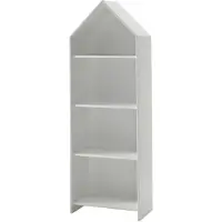 Vipack Kinderregal "Casami, Regalschrank mit 3 Böden und viel Stauraum", weiß, B:57,6cm H:171,3cm T:37cm, Holzwerkstoff, Regale, Kinderregal, aus hochwertigem MDF, weiß lackiert