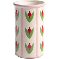 &k amsterdam &klevering - Patch Vase, Tulpe, Ø 11,5 x 19,5 cm, mehrfarbig