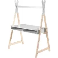 Vipack Kinderschreibtisch Kiddy Tipi weiß/natur