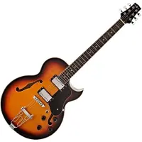 Gear4Music San Diego Halbresonanzgitarre von Sunburst