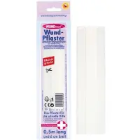 WUNDmed Wundpflaster 6 cmx0,5 m sensitiv hypoallergen 10x 10x1 St Pflaster