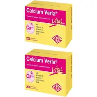 Calcium Verla Vital Filmtabletten 2x 2x200 St