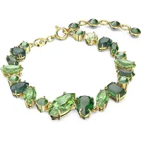 Swarovski Gema Armband Verschiedene Schliffe Grün Gold