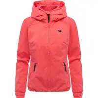 Ragwear Outdoorjacke "Dizzie Tech" mit Kapuze Wasserdichte Damen Übergangsjacke mit großer Kapuze