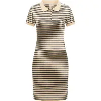 Ragwear A-Linien-Kleid "Colaro Stripes Dress YOUMODO" Ohne Taschen Gestreiftes Damen Minikleid mit Hemdkragen