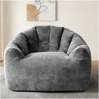 STILVORA Bean Bag Chair in Bärenpfoten-Design mit ergonomischer Rundform, Sitzsack mit Ganzkörper-Anpassung,Loungesessel für vielseitigen Wohnkomfort
