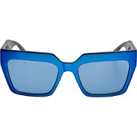 Karl Lagerfeld Breite geometrische Damen-Sonnenbrille KL6181S N