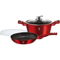 Berlinger Haus Satz Töpfe 24 cm Metallic Burgundy Line BH6779