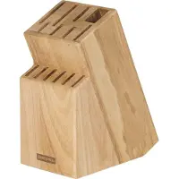 Tescoma Block WOODY für 13 Messer, Geflügelschere/Wetzstahl