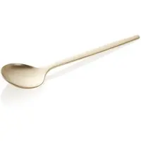 WAS Germany - Suppenlöffel Set ALEX CHAMPAGNE, mit champagner, matter PVD Beschichtung, 18 cm, Set á 12 Stück, Chromnickelstahl 18/10