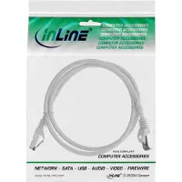InLine Patchkabel, S/FTP (PiMf), Cat.8.1, 2000MHz, halogenfrei, grau, 3m, 3 m, Cat8.1, S/FTP (S-STP), RJ-45, RJ-45, Grau