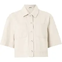 ONLY Jeansjacke in Beige - M