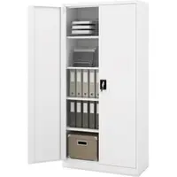 Jan Nowak Aktenschrank Abschließbar JAN mit Flügeltüren 195 x 90 x 40 cm Weiß