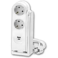 World-trading-net Schreibtisch-Steckdose mit USB-A & C Halteclip