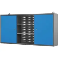 DELUKE JAN NOWAK Hängeschrank Werkstatt Abschließbar BEN 60 x 120 x 20 cm Anthrazit-Blau