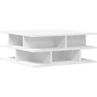 vidaXL Couchtisch Weiß 70x70x29 cm Holzwerkstoff